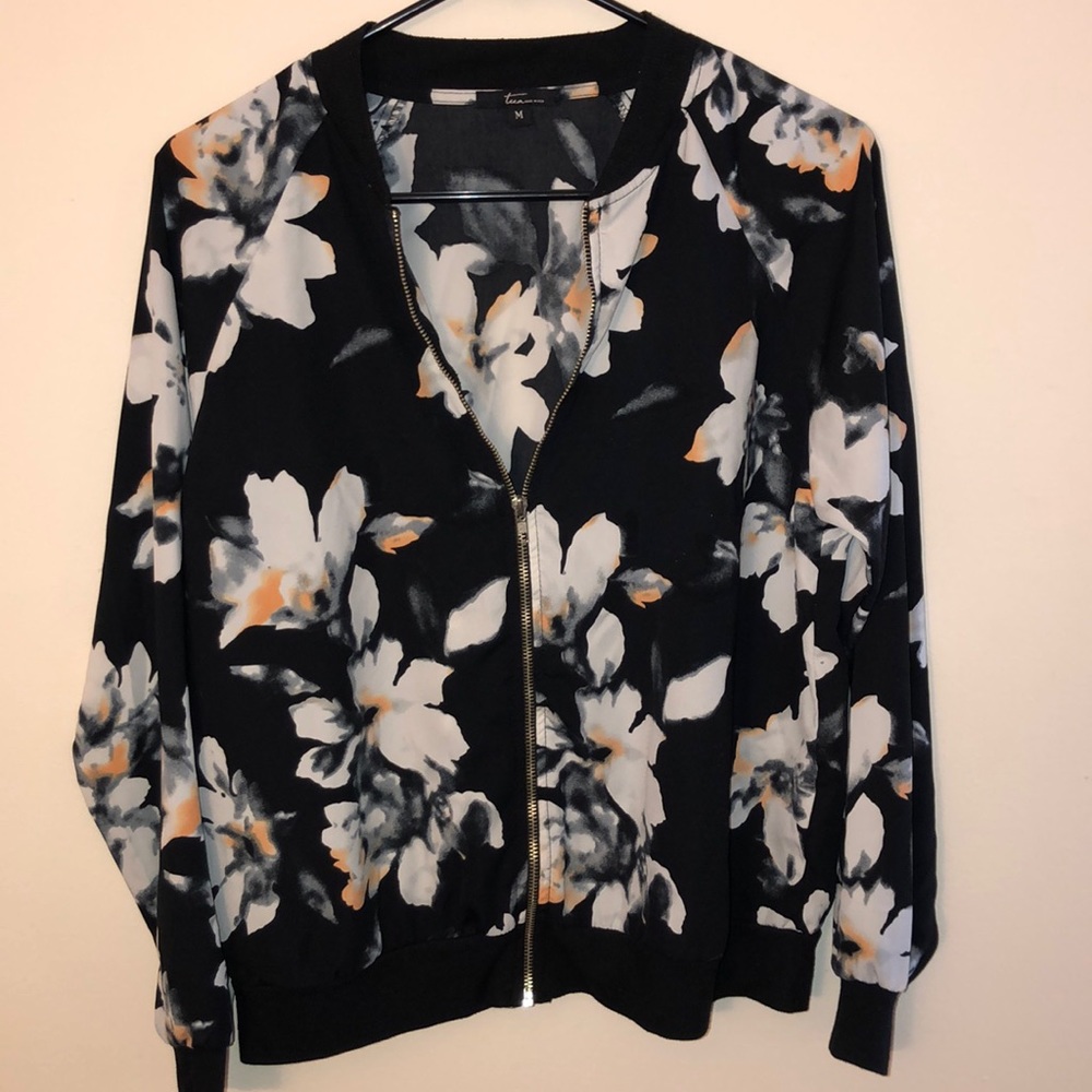 Floral Bomber Jacket